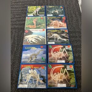 iq Dinosaur assembling products series Lot Of 10